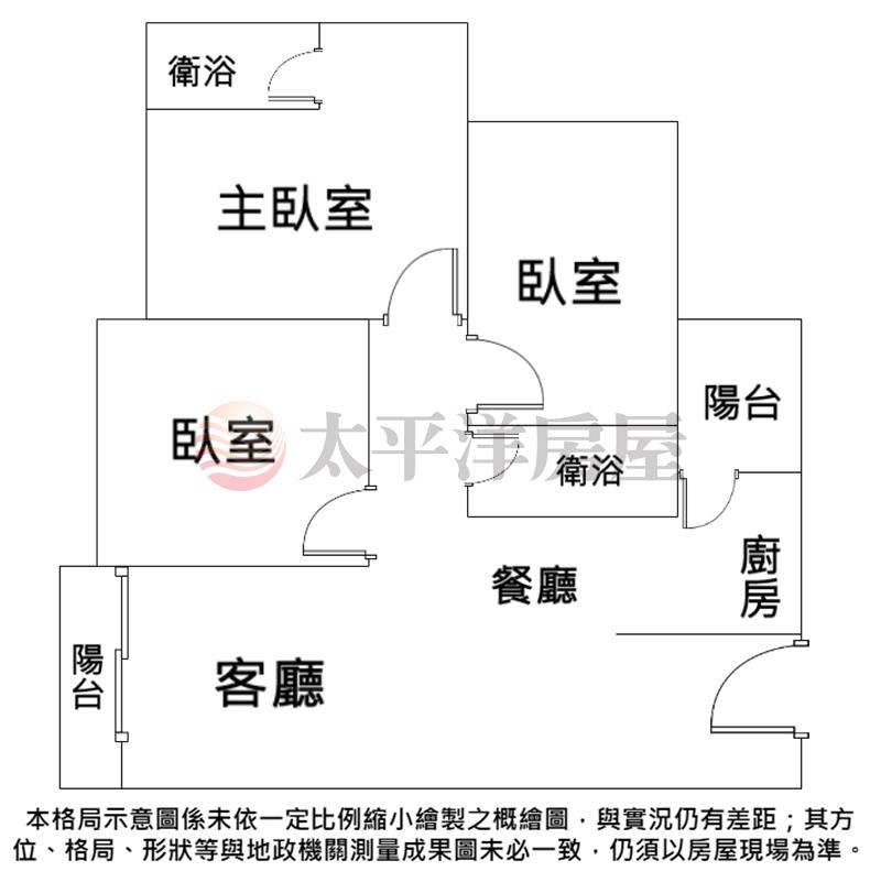 彰北全新3房新廈房屋室內格局與周邊環境