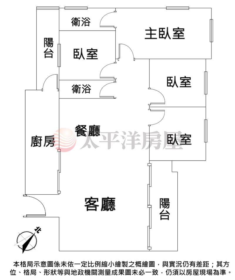 公園路龍極品房屋室內格局與周邊環境