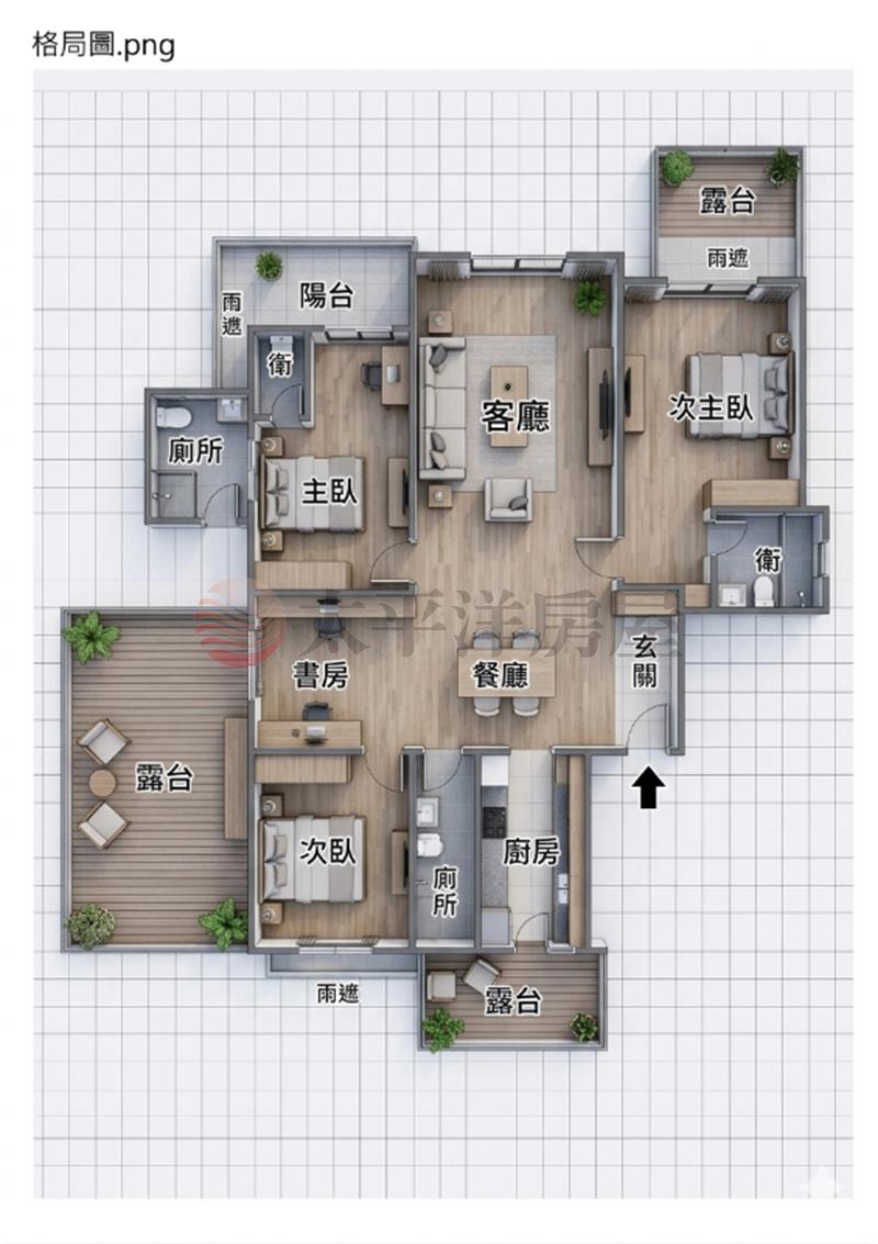 百川大喆房屋室內格局與周邊環境