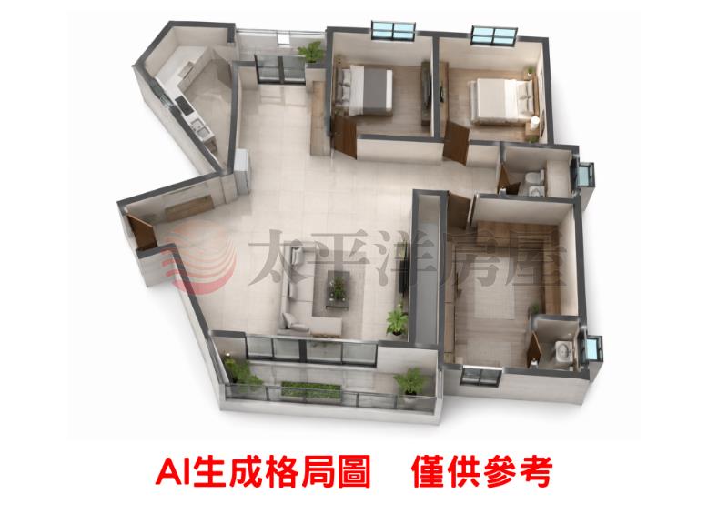 福德芳鄰3房車房屋室內格局與周邊環境