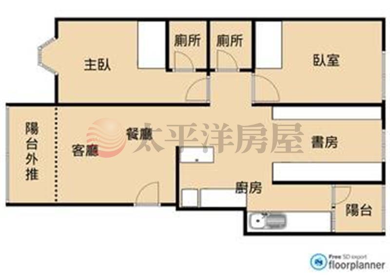 中壢大空間電梯三房房屋室內格局與周邊環境