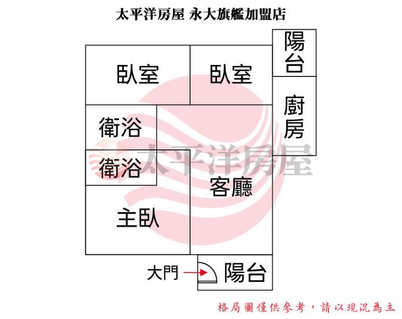南應大3房平車房屋室內格局與周邊環境