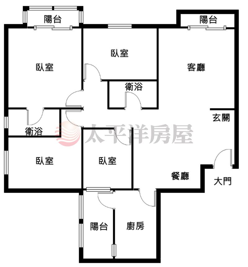 比佛利雙車位亮麗大四房房屋室內格局與周邊環境