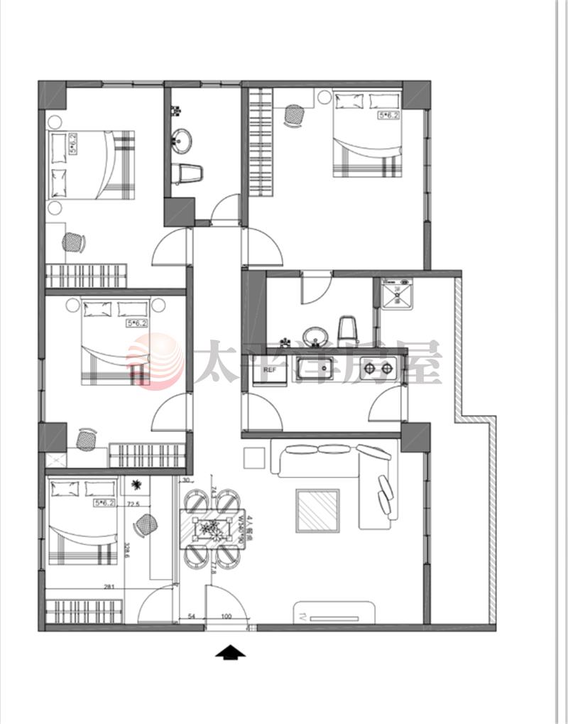 英明國中-時尚漂亮4房平車房屋室內格局與周邊環境