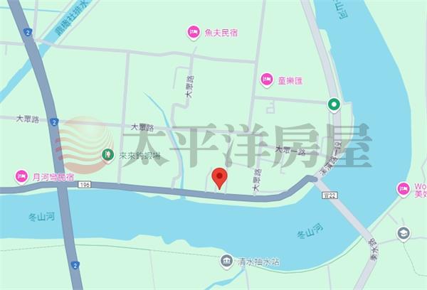 冬山河岸第一排風景區建地房屋室內格局與周邊環境