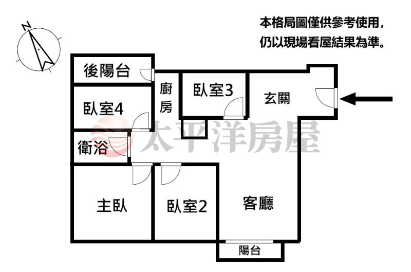 景森四房車房屋室內格局與周邊環境