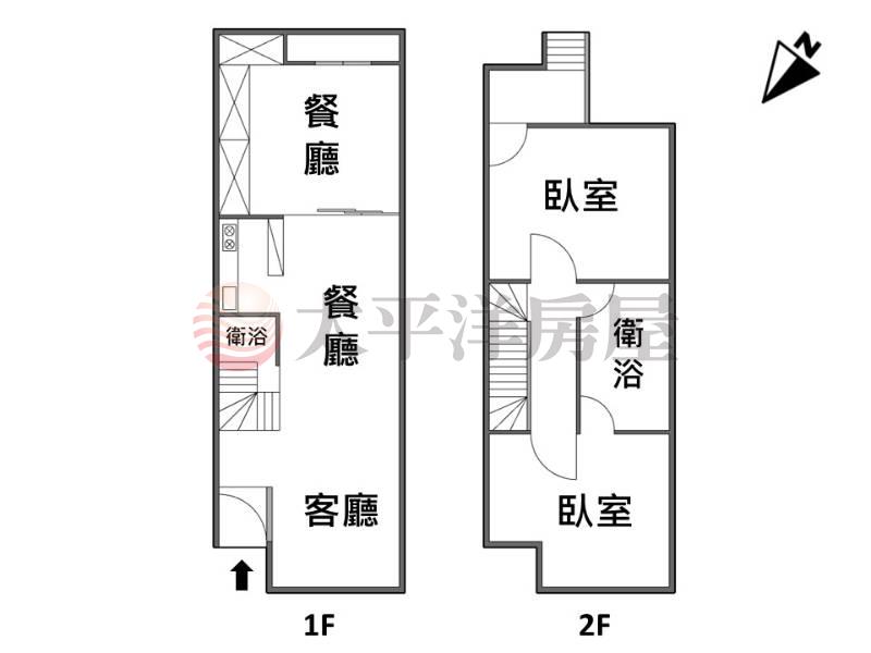 石門稀有愜意重疊別墅房屋室內格局與周邊環境