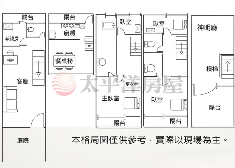 八德大勇國小旁豪氣別墅房屋室內格局與周邊環境