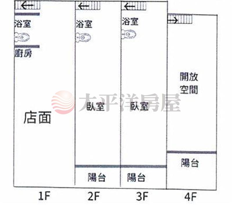 田中市中心全新翻修店住房屋室內格局與周邊環境