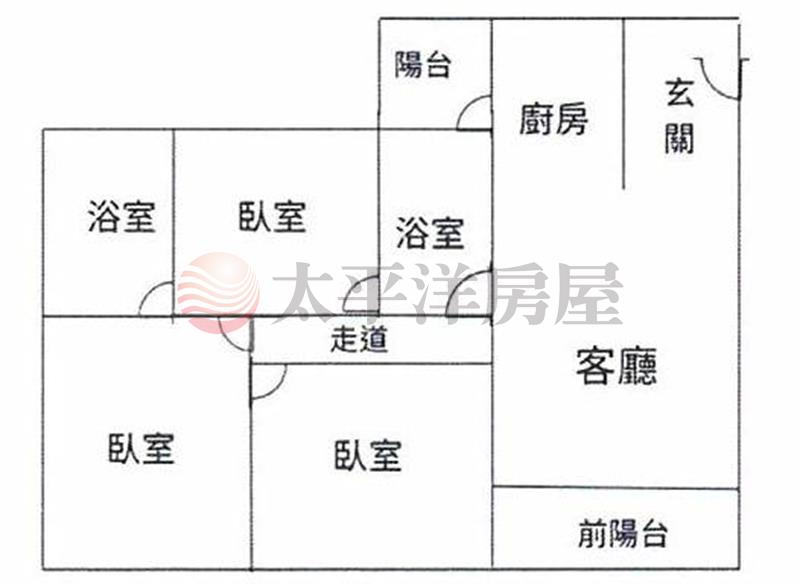 七碩公園一號院朝南三房平車景觀宅房屋室內格局與周邊環境