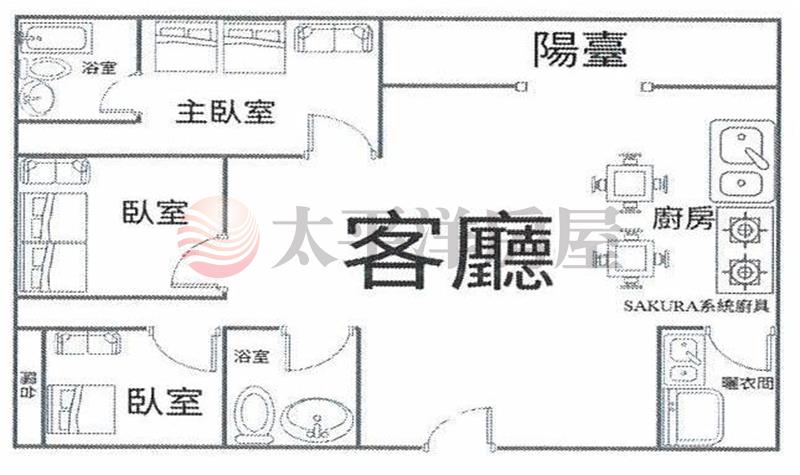 埔心中正生活圈全新三房美廈房屋室內格局與周邊環境