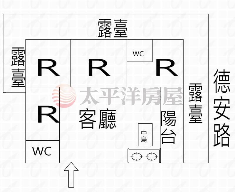 (專)夢悅城稀有4房+L型專用大露臺+拴房屋室內格局與周邊環境