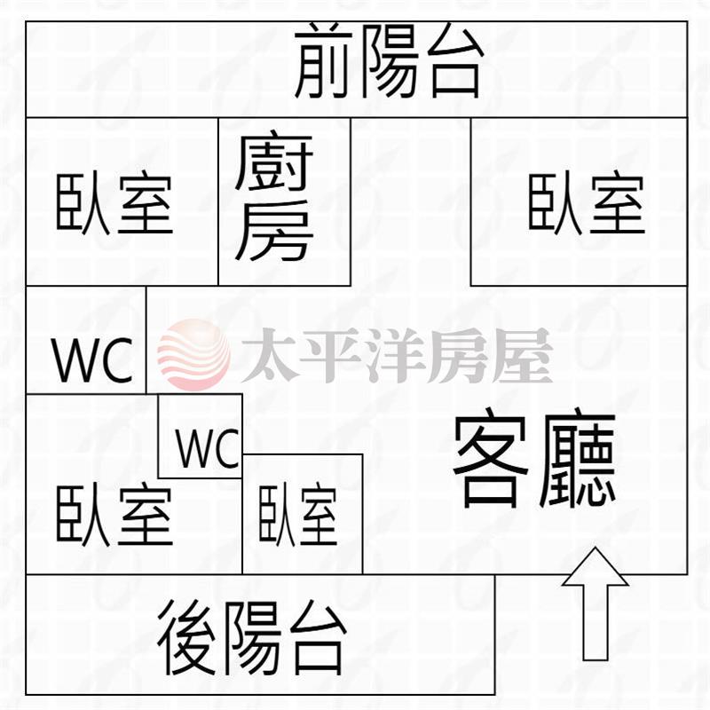 海大收租4房房屋室內格局與周邊環境