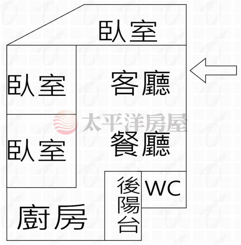 東明路馬路邊裝潢美3房房屋室內格局與周邊環境