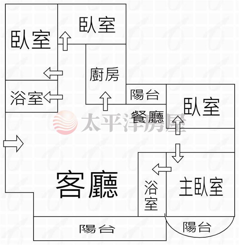 面河景觀美四房房屋室內格局與周邊環境