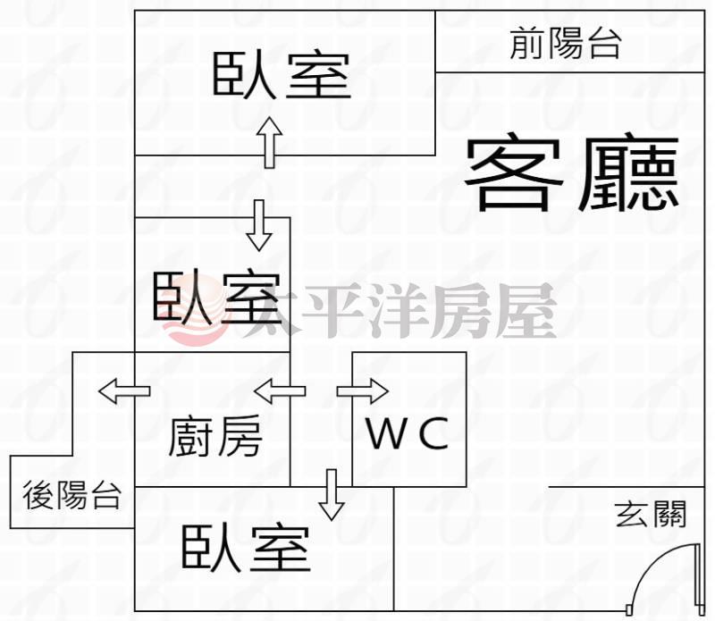 國產大戶平面車位房屋室內格局與周邊環境
