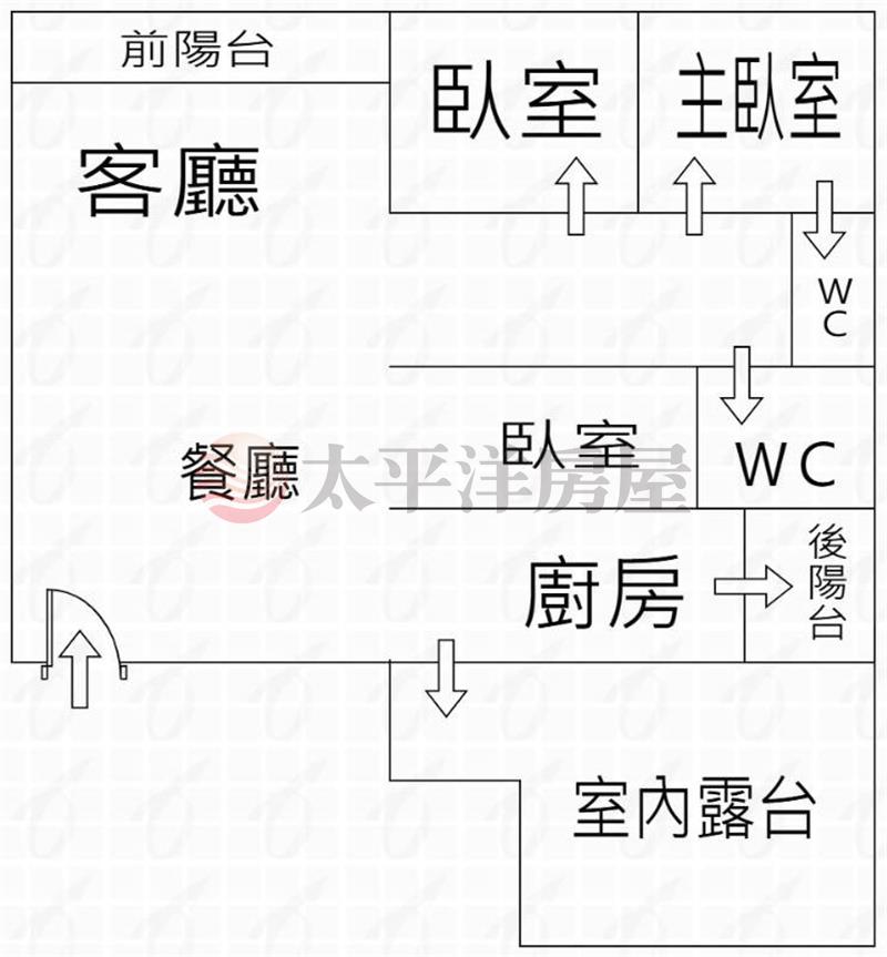 國產3房大露台房屋室內格局與周邊環境