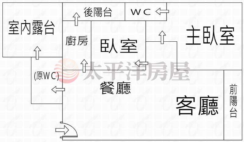 河景3改2房平車位房屋室內格局與周邊環境