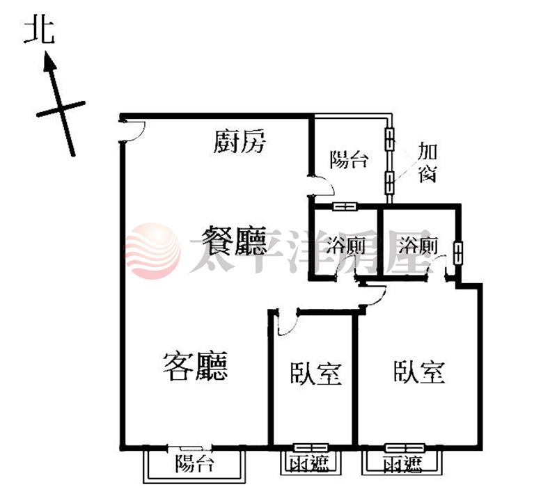 烏日高鐵特區【惠宇上和】稀有朝南景觀2房房屋室內格局與周邊環境