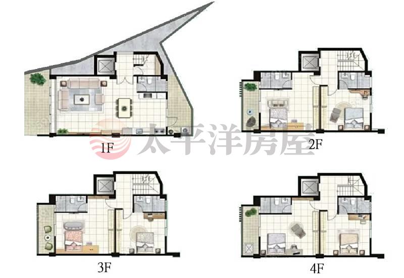 壯圍6套電梯別墅附贈農地房屋室內格局與周邊環境