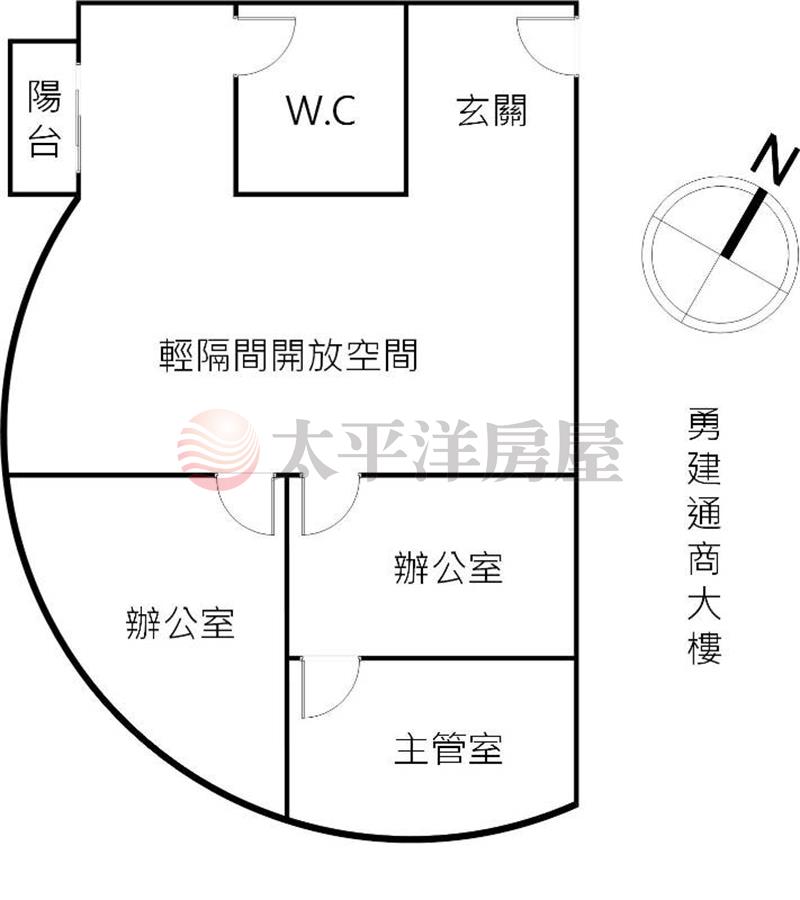 勇建通商大樓~住辦雙用+平車房屋室內格局與周邊環境