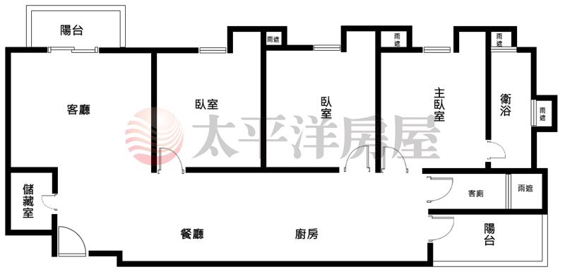 北屯輕屋齡大三房平車房屋室內格局與周邊環境