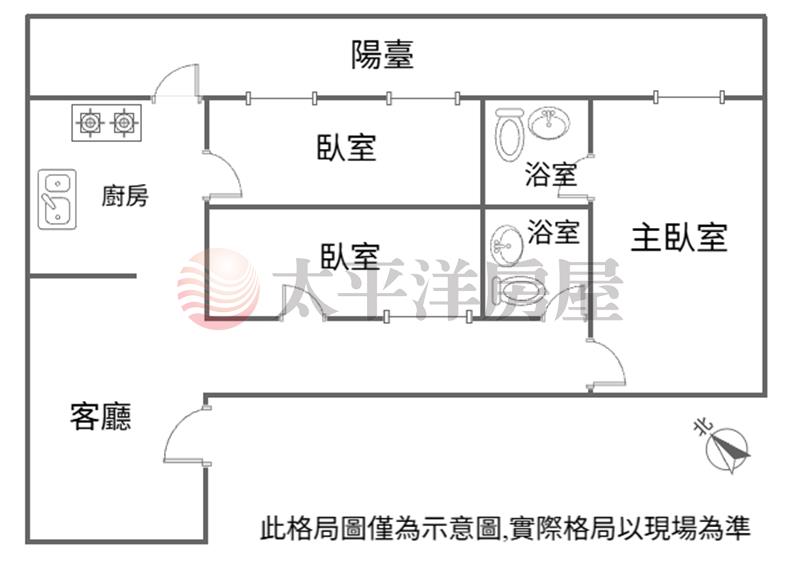 平鎮交流道三房車華廈房屋室內格局與周邊環境