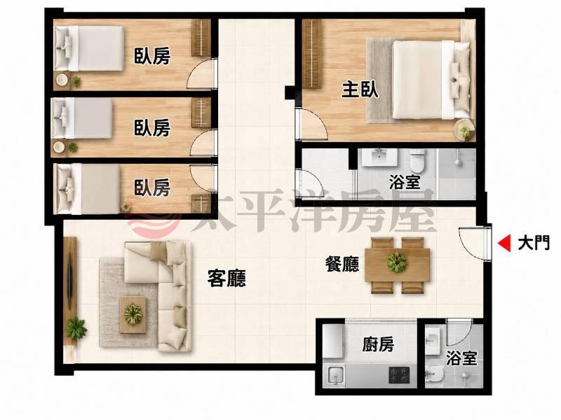 港都帝座房屋室內格局與周邊環境