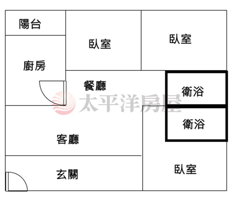 草屯市區大3房美華廈房屋室內格局與周邊環境