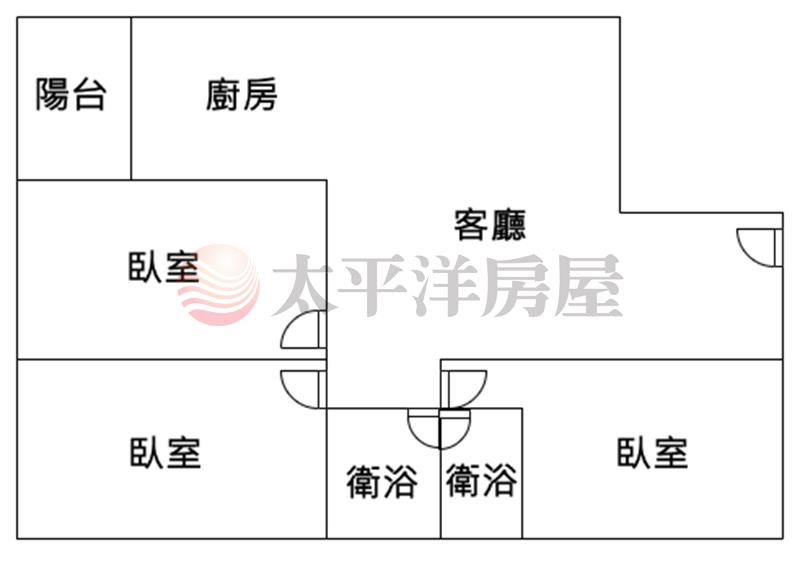 虎山高樓層視野大三房華廈房屋室內格局與周邊環境