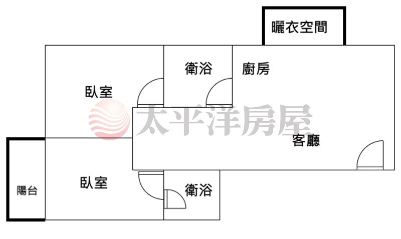 南投中興全新2房電梯華廈房屋室內格局與周邊環境