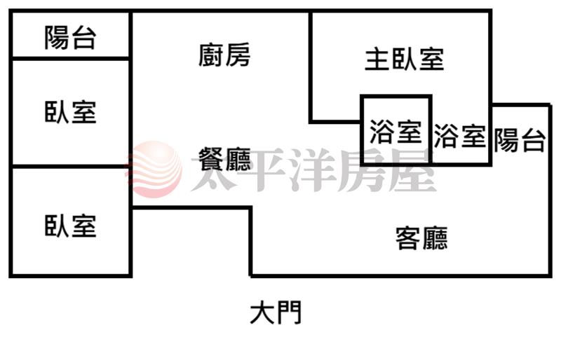 近內壢電梯景觀美3房房屋室內格局與周邊環境