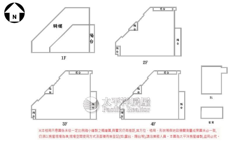 健康公園旁角間整棟收租透店房屋室內格局與周邊環境