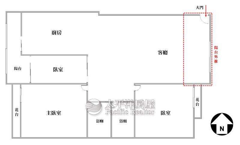 崇倫公園高樓精裝修美三房房屋室內格局與周邊環境