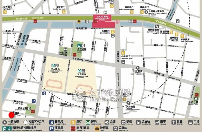 曉明立人超美三房房屋室內格局與周邊環境