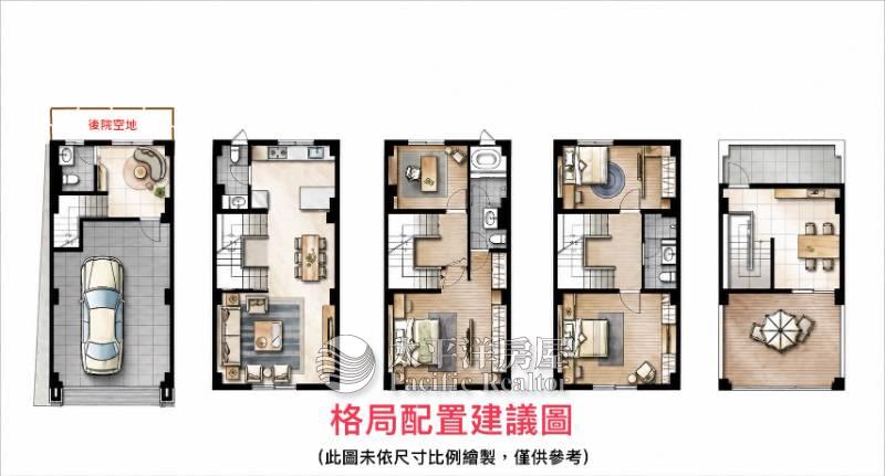 烏日全新孝親精裝別墅C房屋室內格局與周邊環境