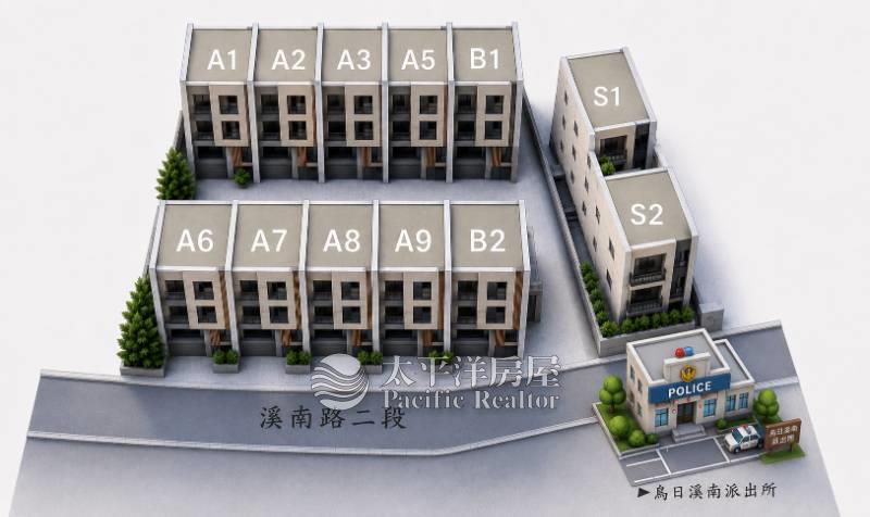 烏日全新孝親精裝別墅C房屋室內格局與周邊環境