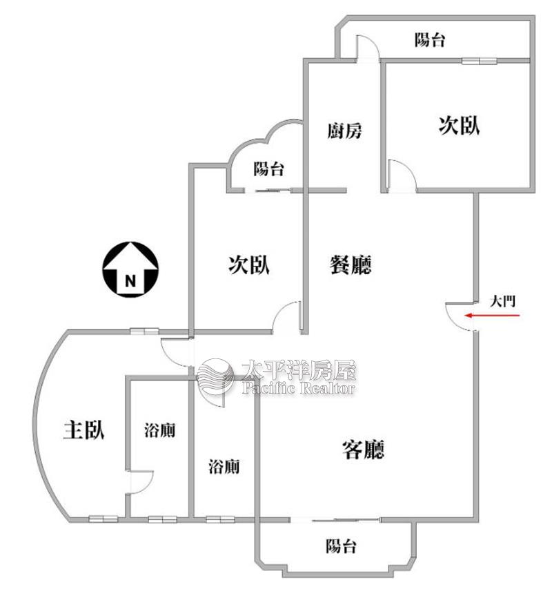 北屯四維捷運全新整理三房平車房屋室內格局與周邊環境