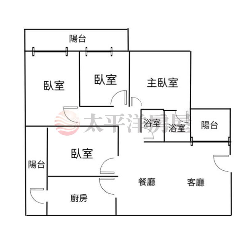 大雅白金漢宮四房車位房屋室內格局與周邊環境