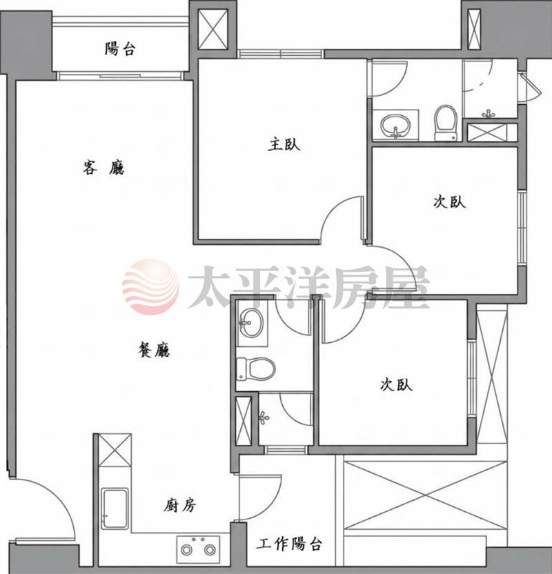 致富時上 面公園三房B1平車房屋室內格局與周邊環境