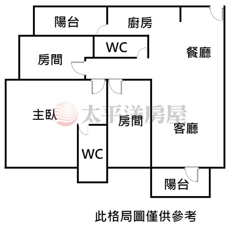 新光上美3房平車宅房屋室內格局與周邊環境