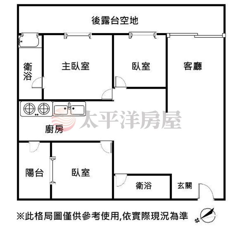 精科恆美三房露台戶平車房屋室內格局與周邊環境