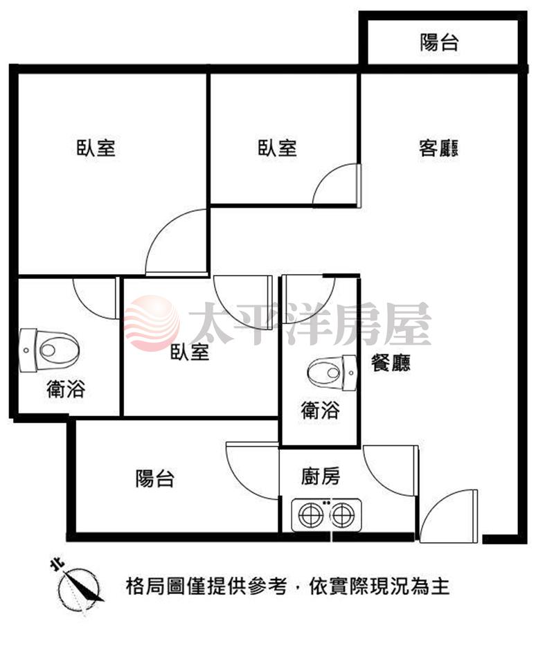 聯悦馥三房平車渡假宅房屋室內格局與周邊環境