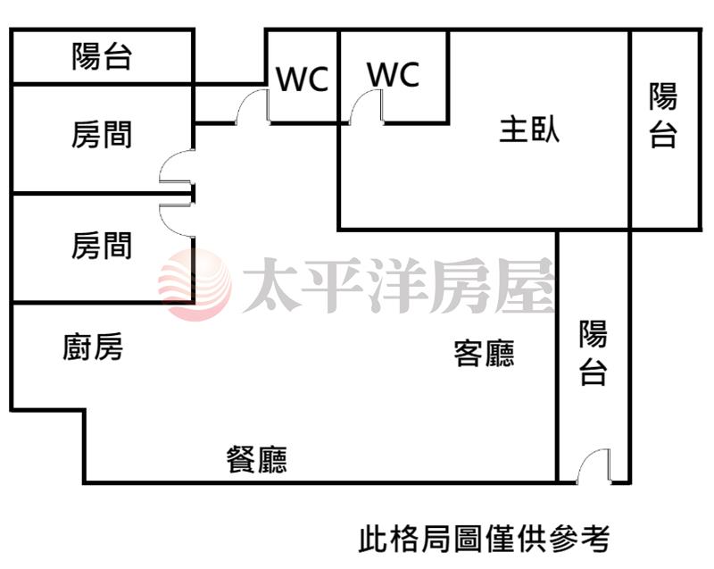 財神5+6三房大公寓房屋室內格局與周邊環境