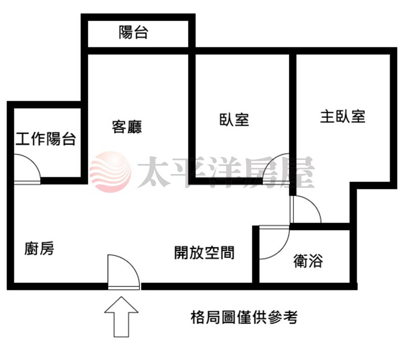 沙鹿家樂福高樓兩房+車位房屋室內格局與周邊環境