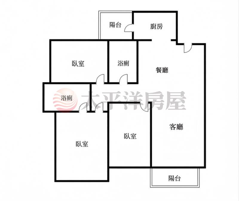 精銳錦三房平車學區宅房屋室內格局與周邊環境