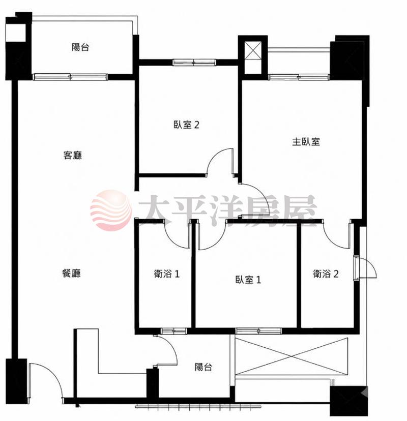 又一讚視野三房平車房屋室內格局與周邊環境