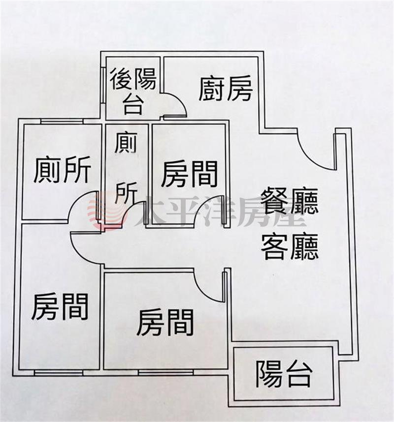 市鎮之櫻邊間高樓層三房平車房屋室內格局與周邊環境