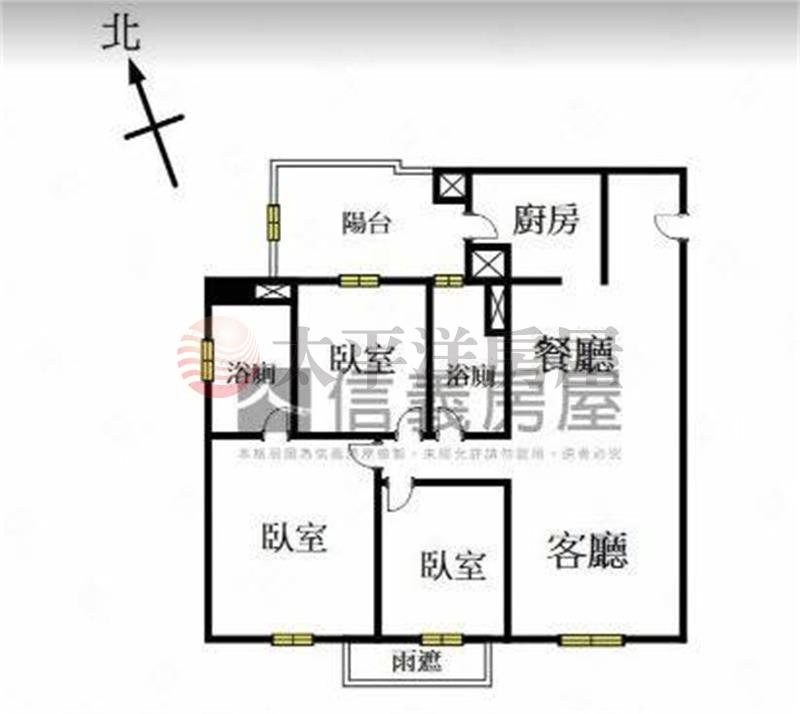 聯悦聚高樓層三房平車精緻宅房屋室內格局與周邊環境