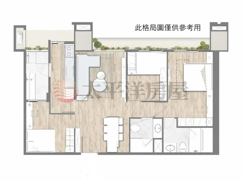港灣最強公設高樓三房平車房屋室內格局與周邊環境
